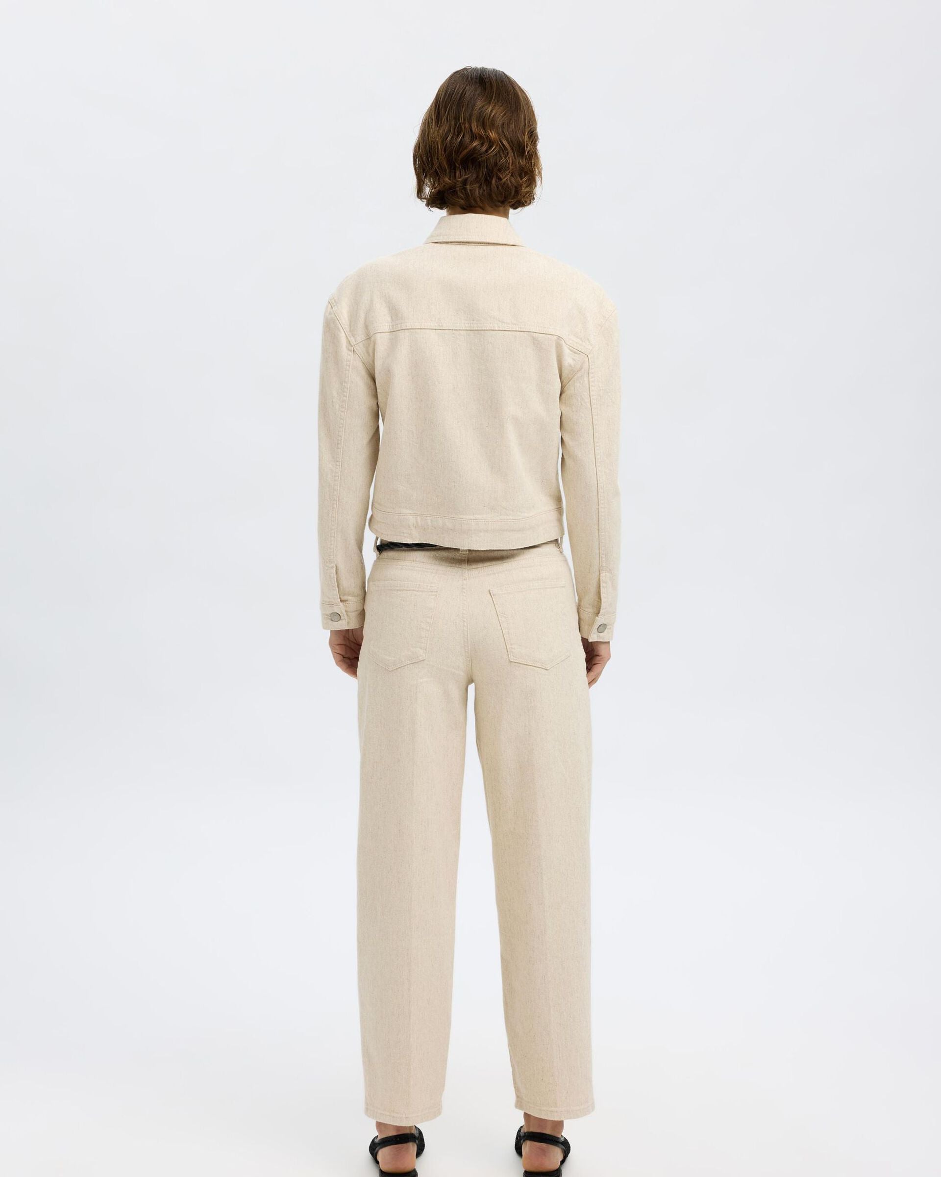 Una jacket - Egret melange