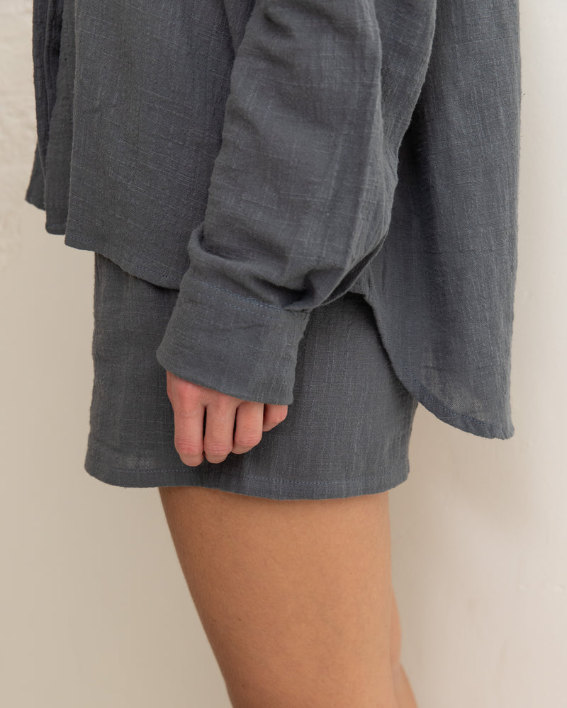 Cotton blouse - Elephant Grey