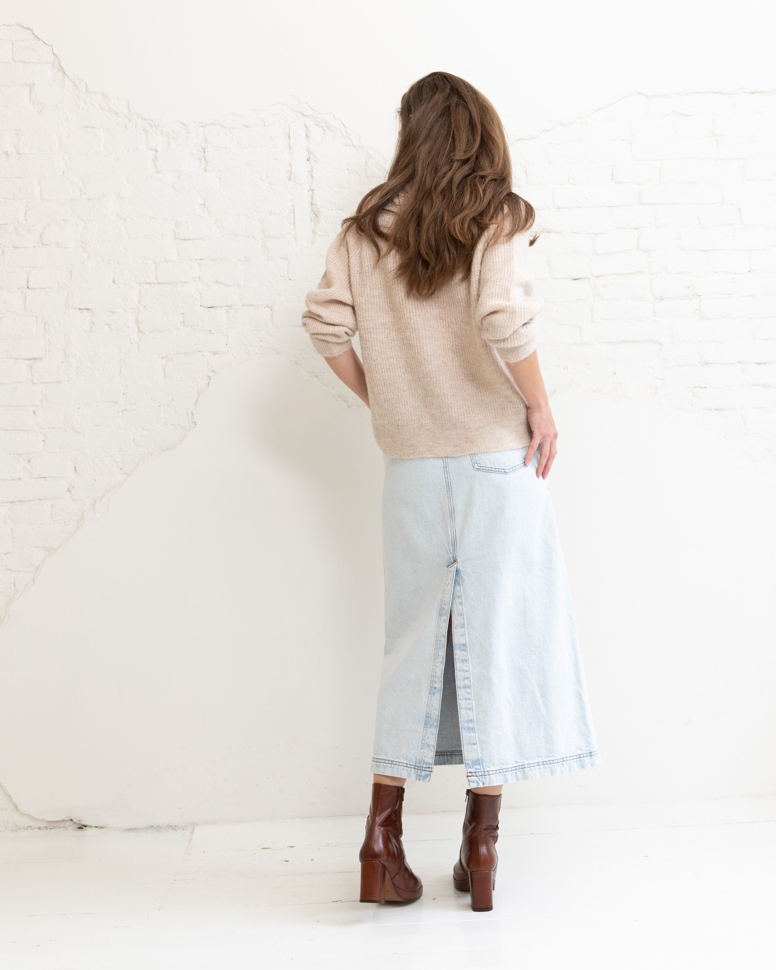 Lulu cardigan - Birch melange
