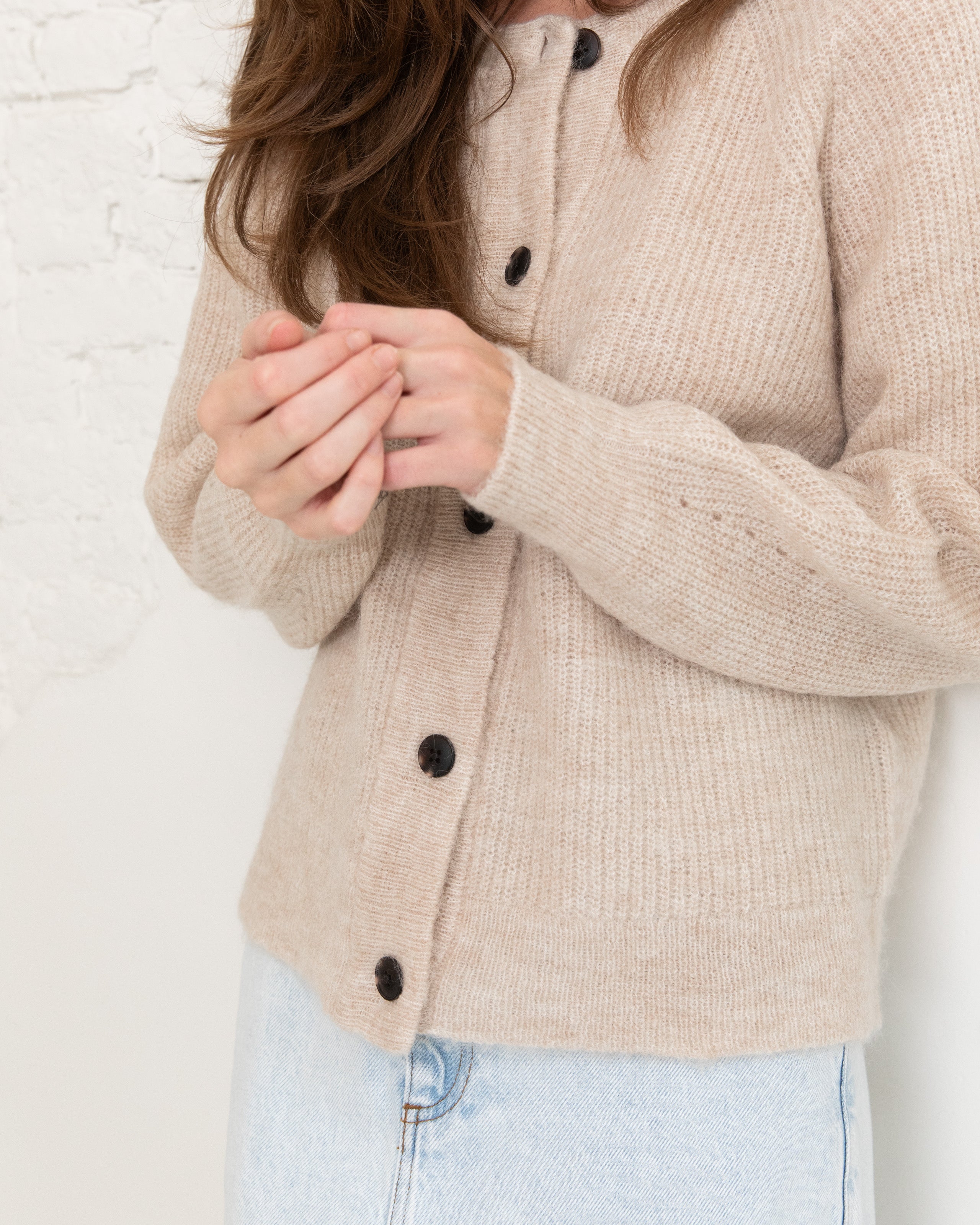 Lulu cardigan - Birch melange