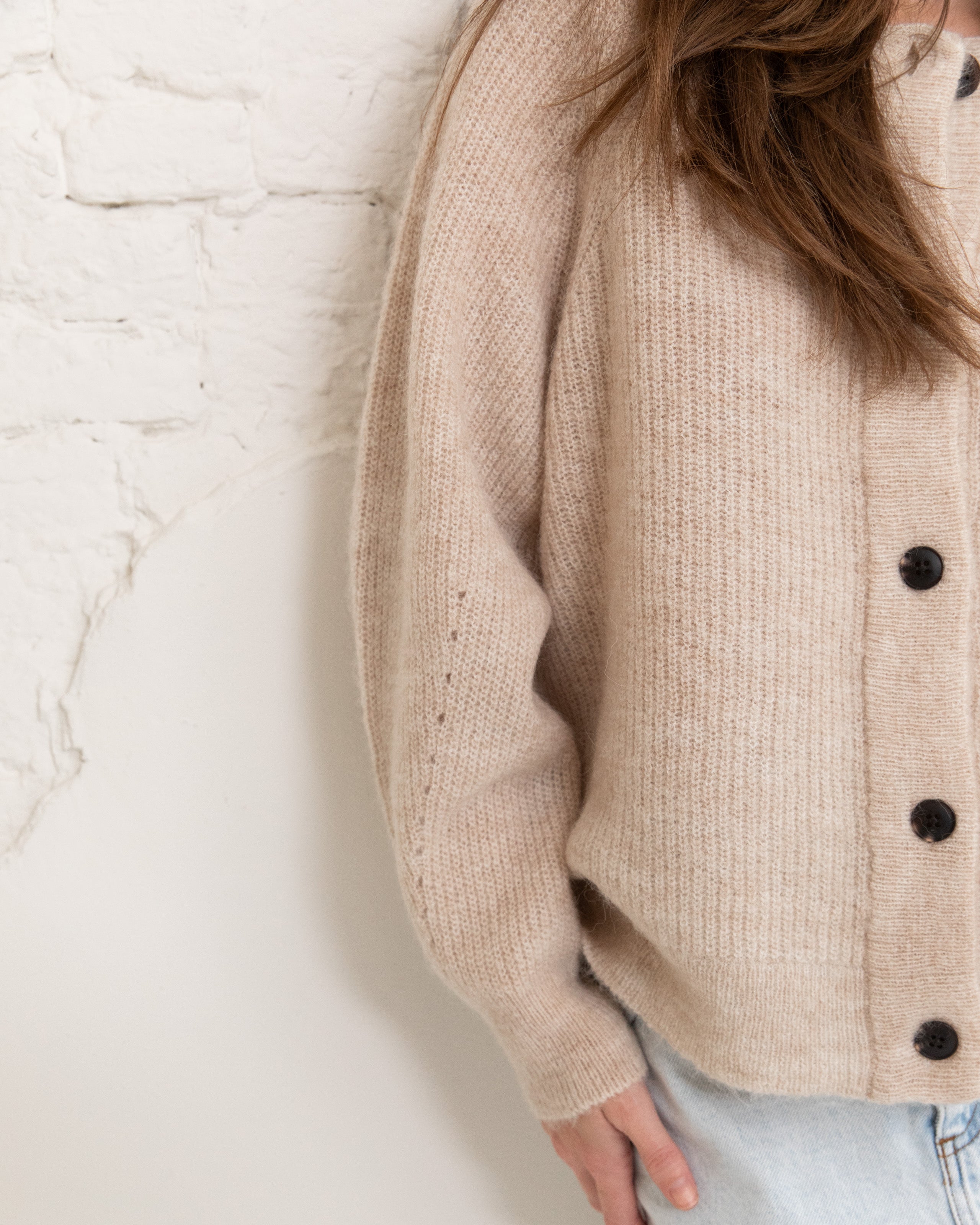 Lulu cardigan - Birch melange
