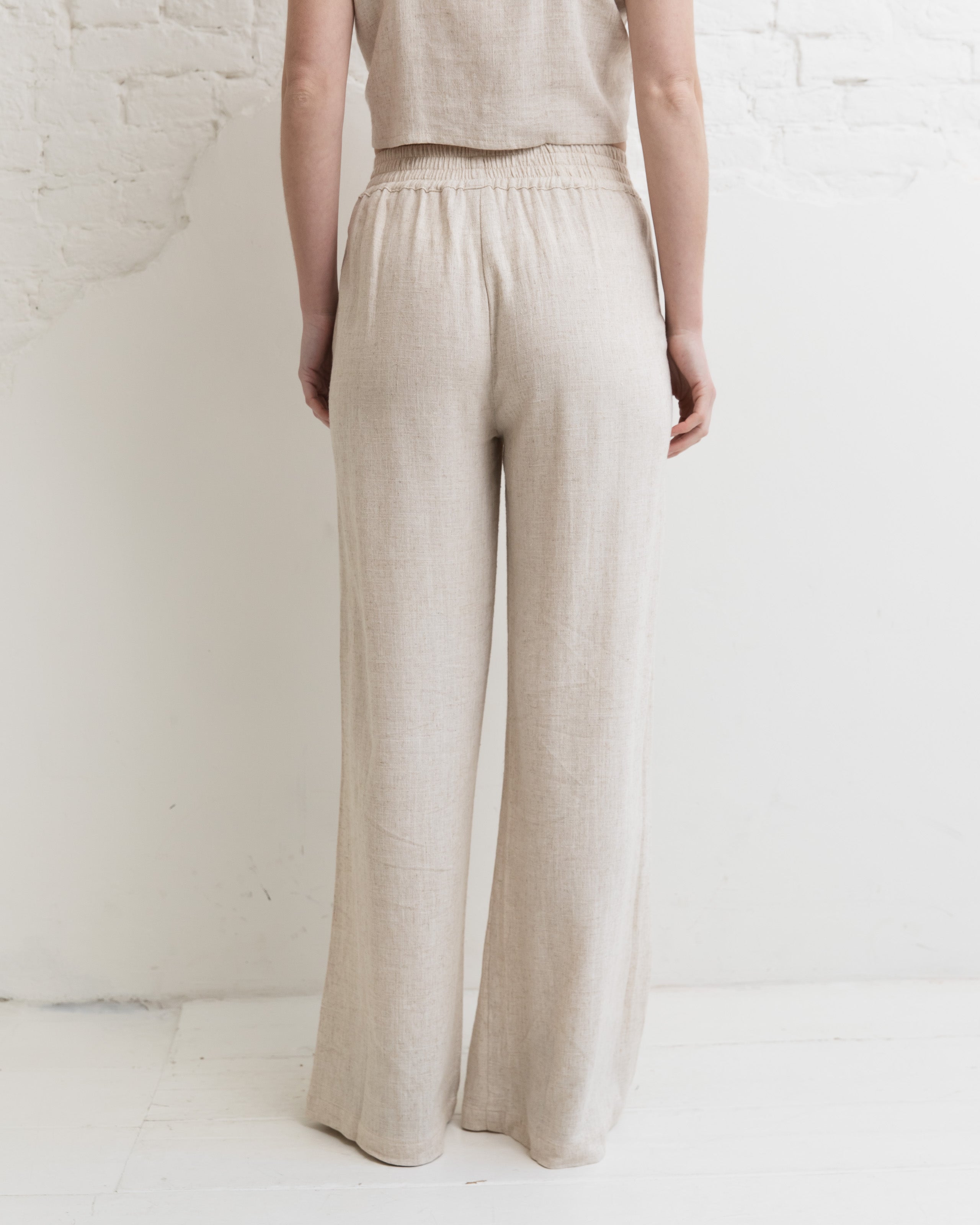Linen trousers - Natural