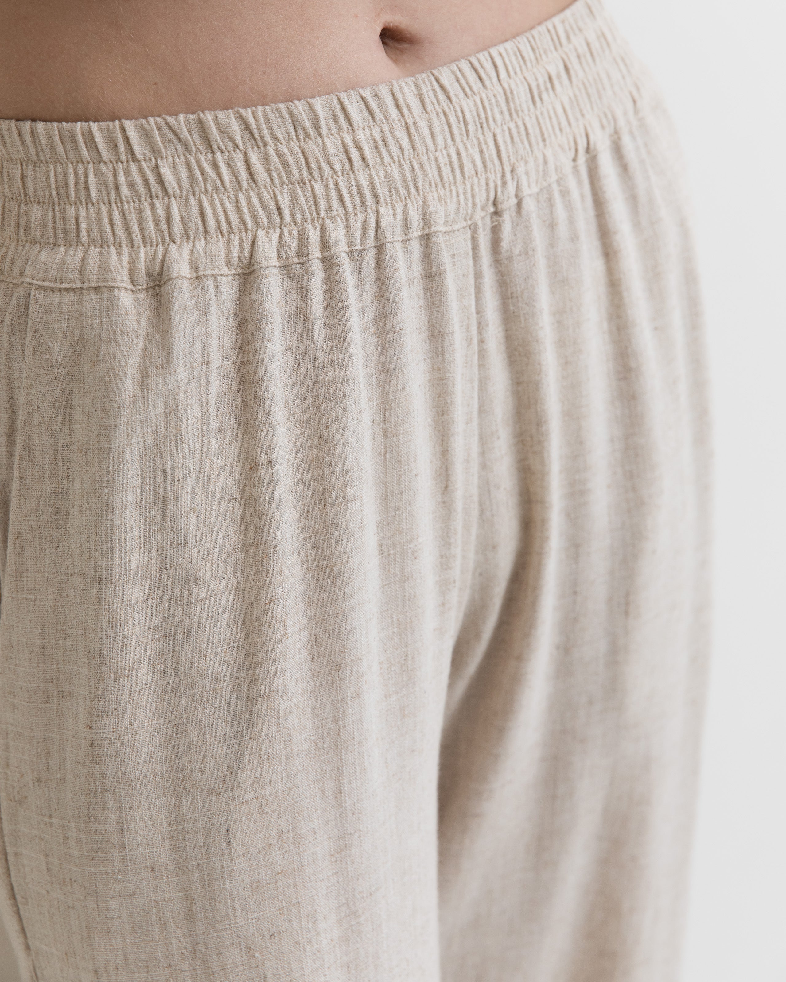 Linen trousers - Natural