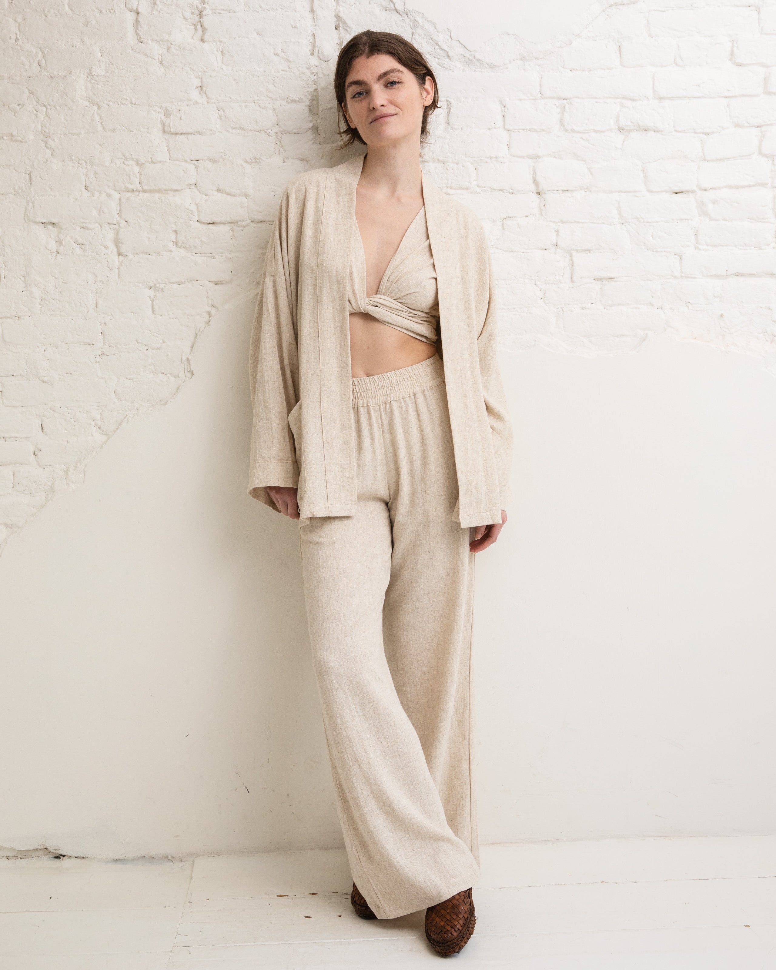 Linen Kimono - Natural