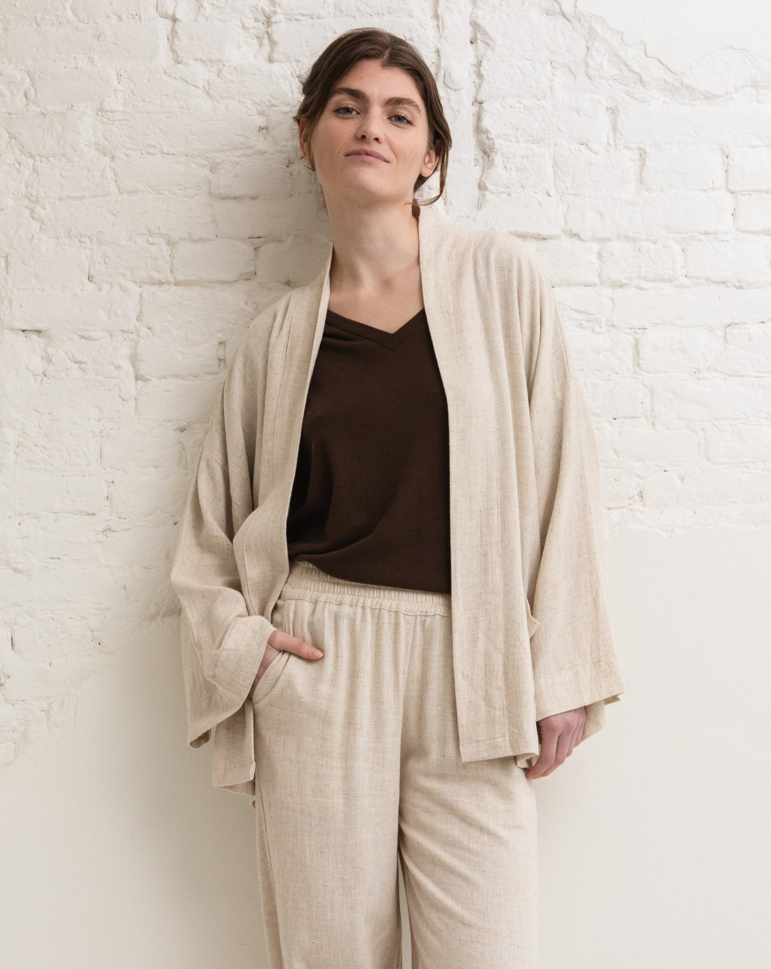 Linen Kimono - Natural