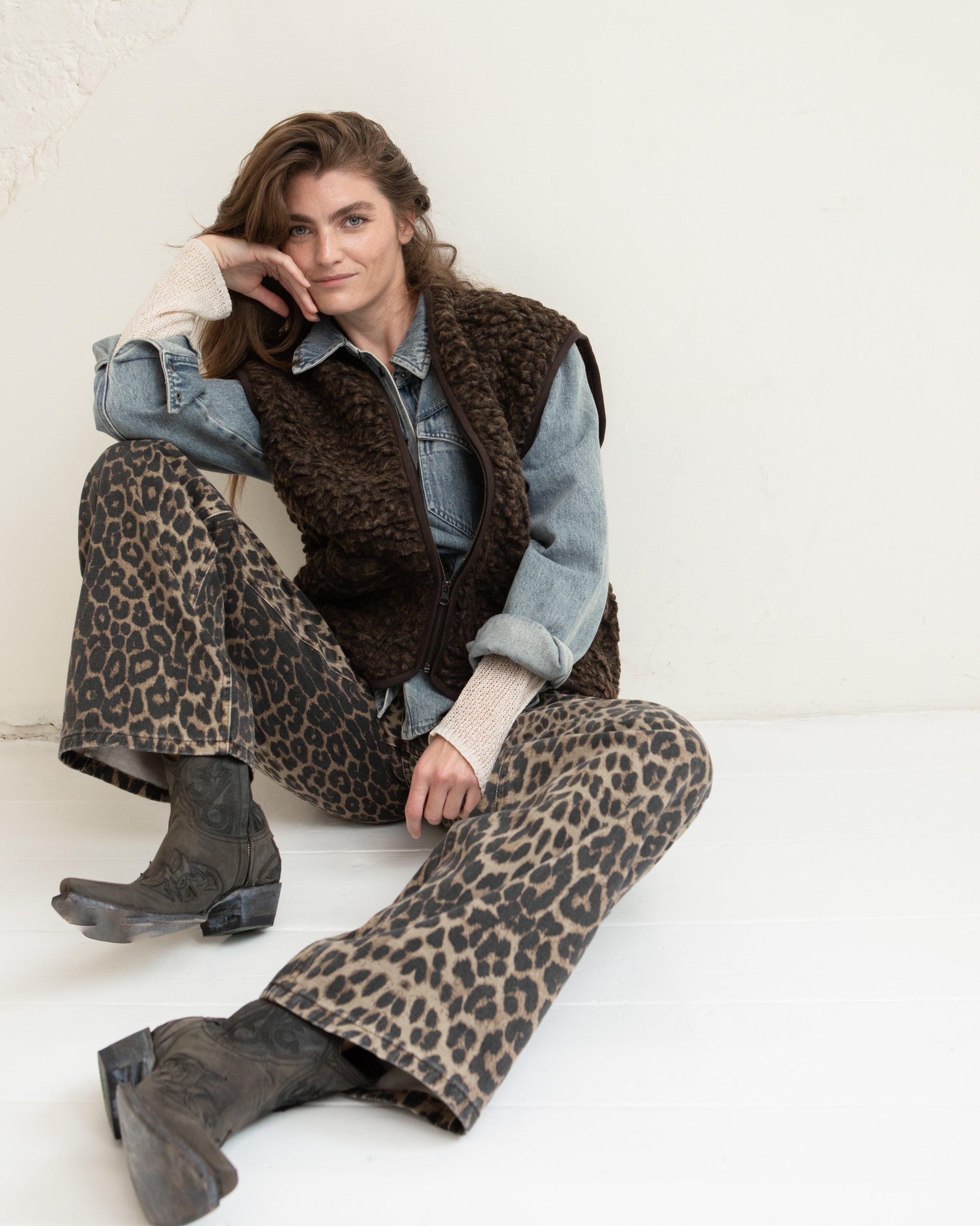 Cadian jeans - Leopard mist