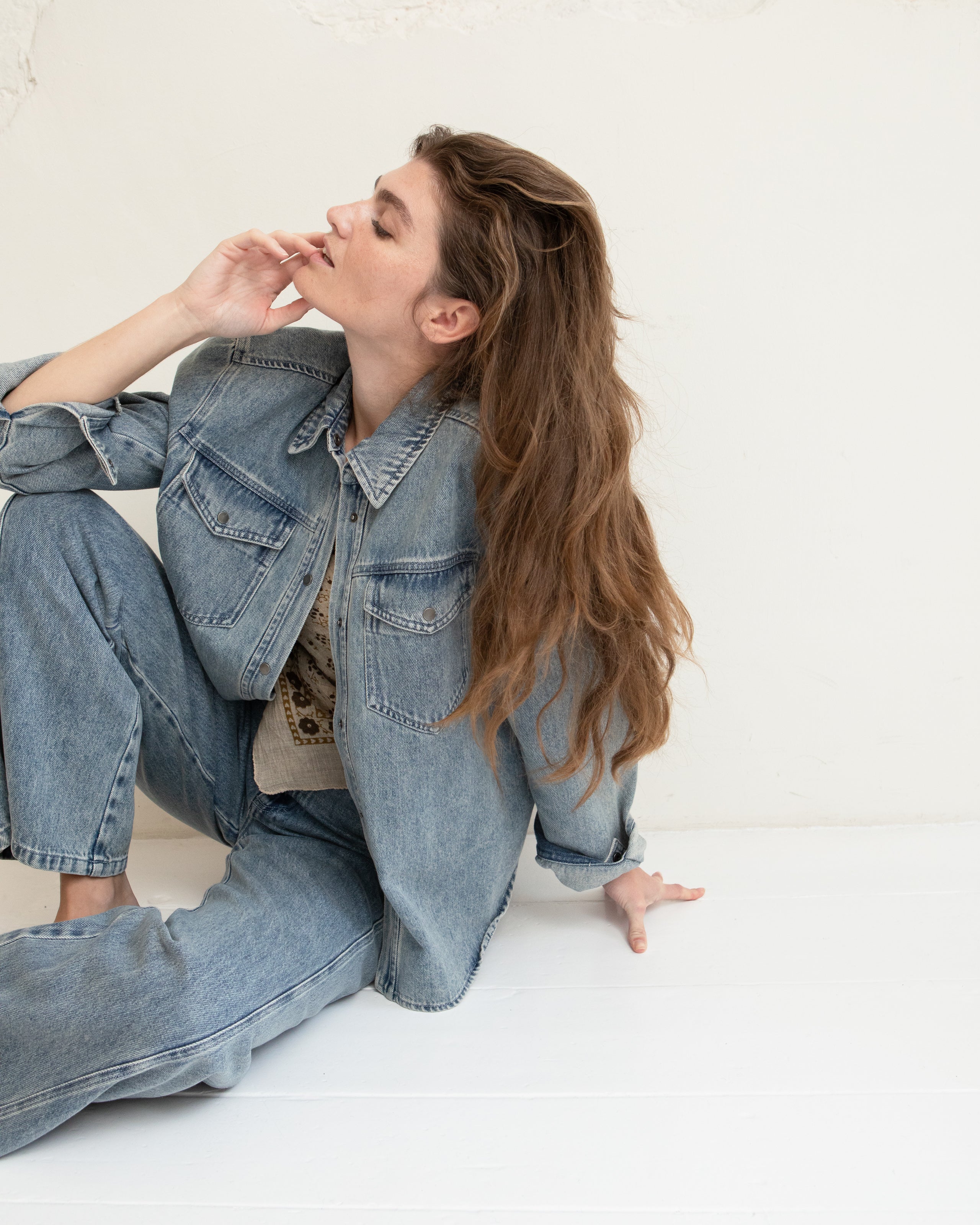 Kikki blouse - Blue soft wash