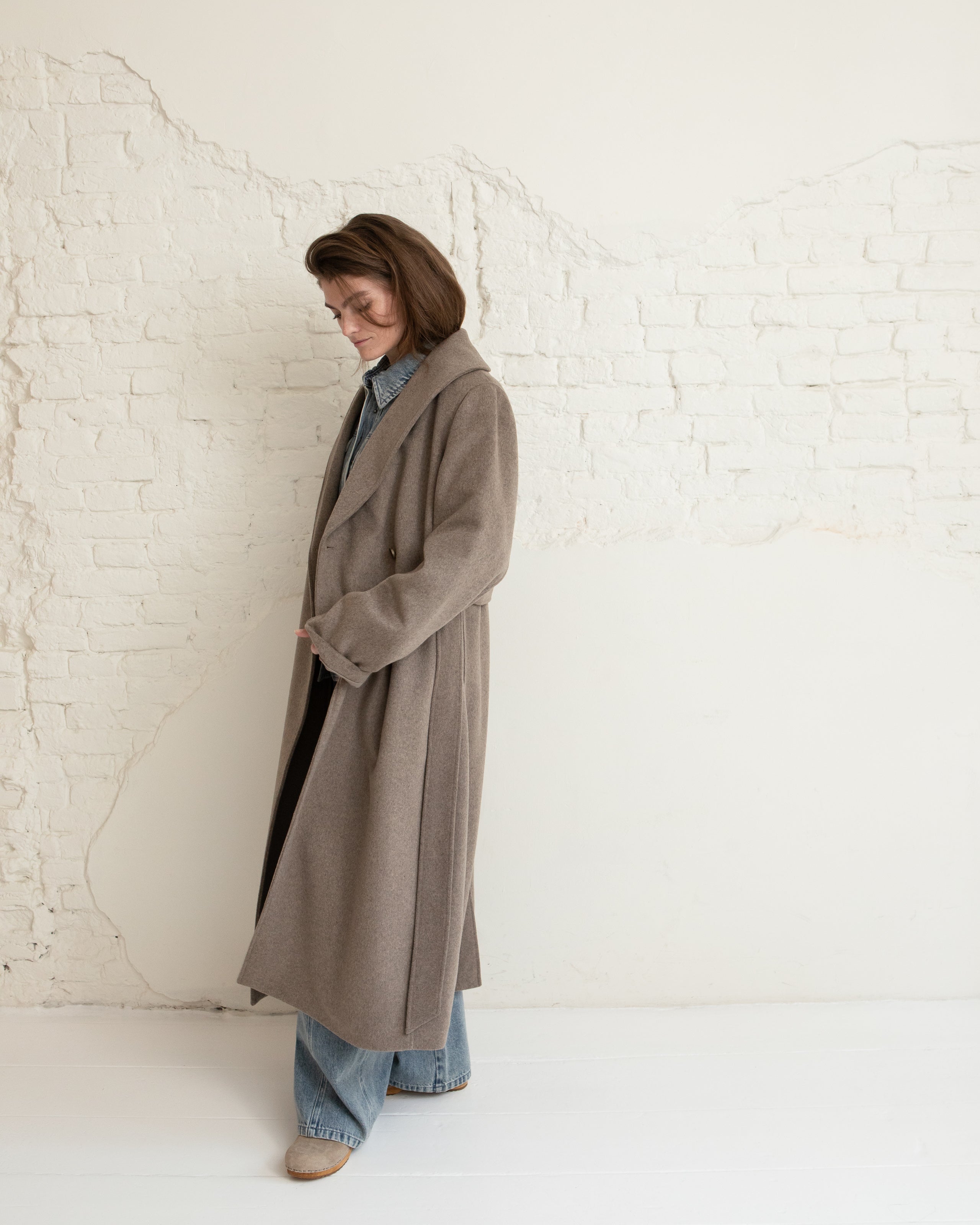 Umia coat - Greige melange