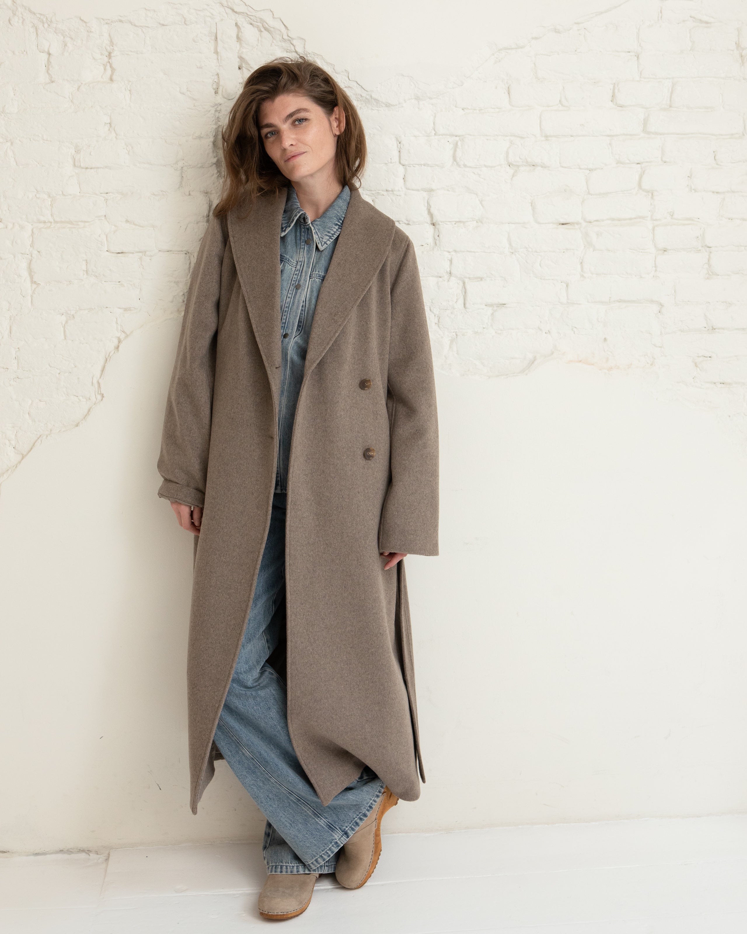 Umia coat - Greige melange