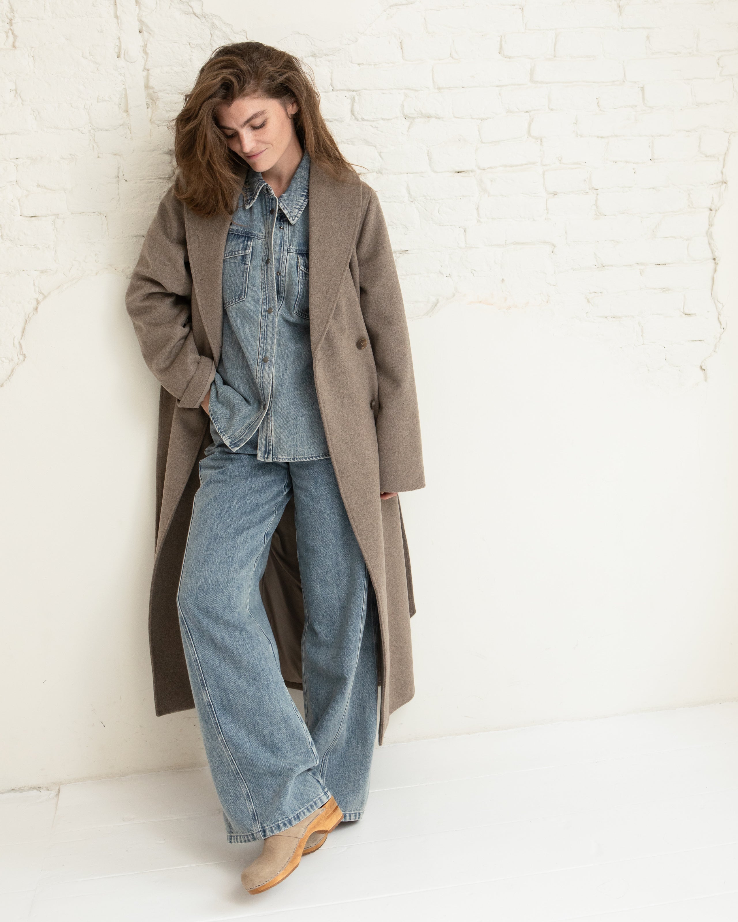 Umia coat - Greige melange