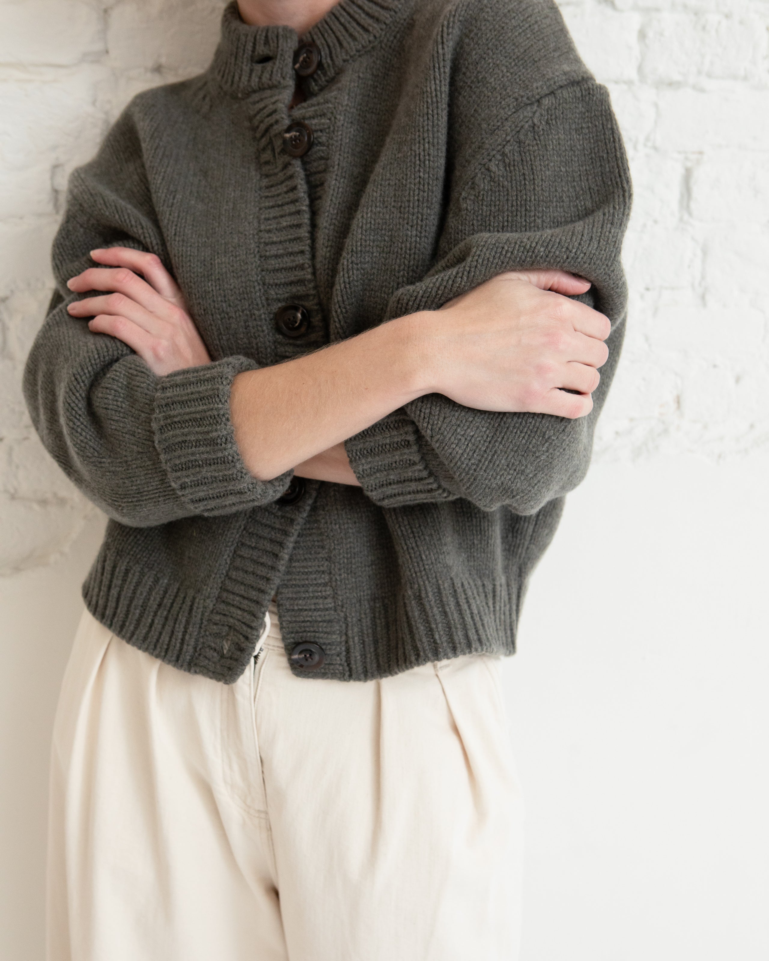 Leonard cardigan - Gris chine