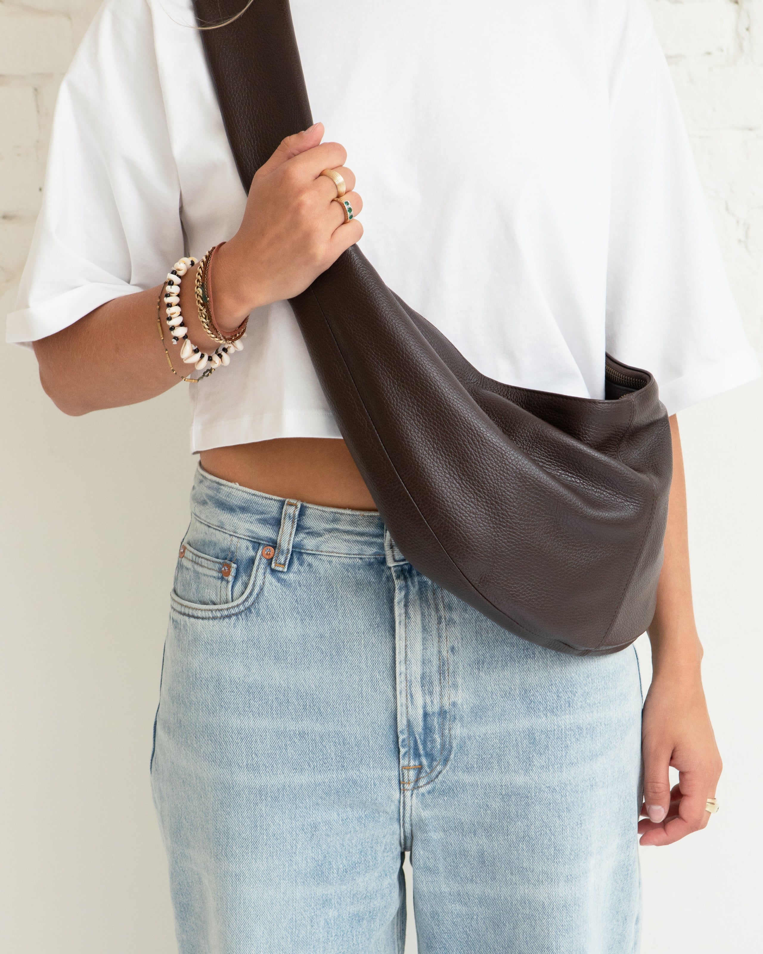 Large banana bag - Chocolat