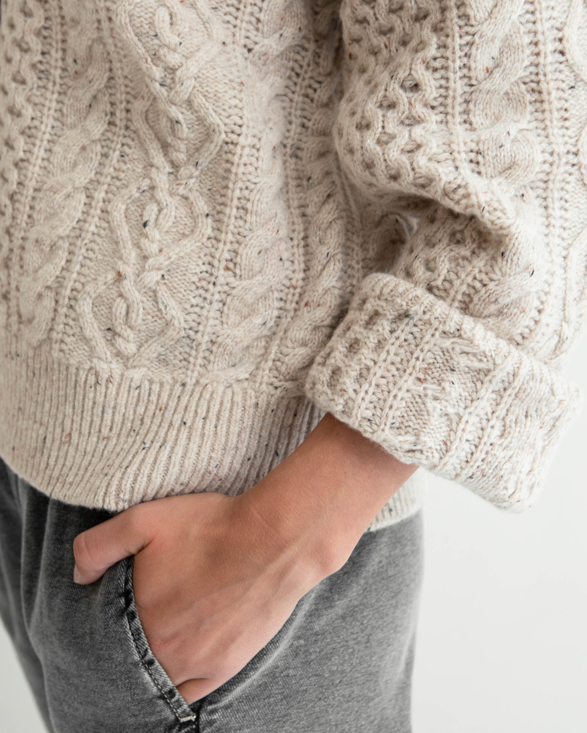 Nelly cardigan - Birch melange