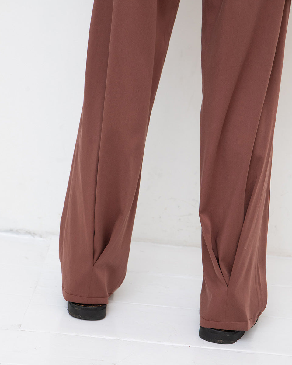 Romaan pleated trousers - Dusty pink