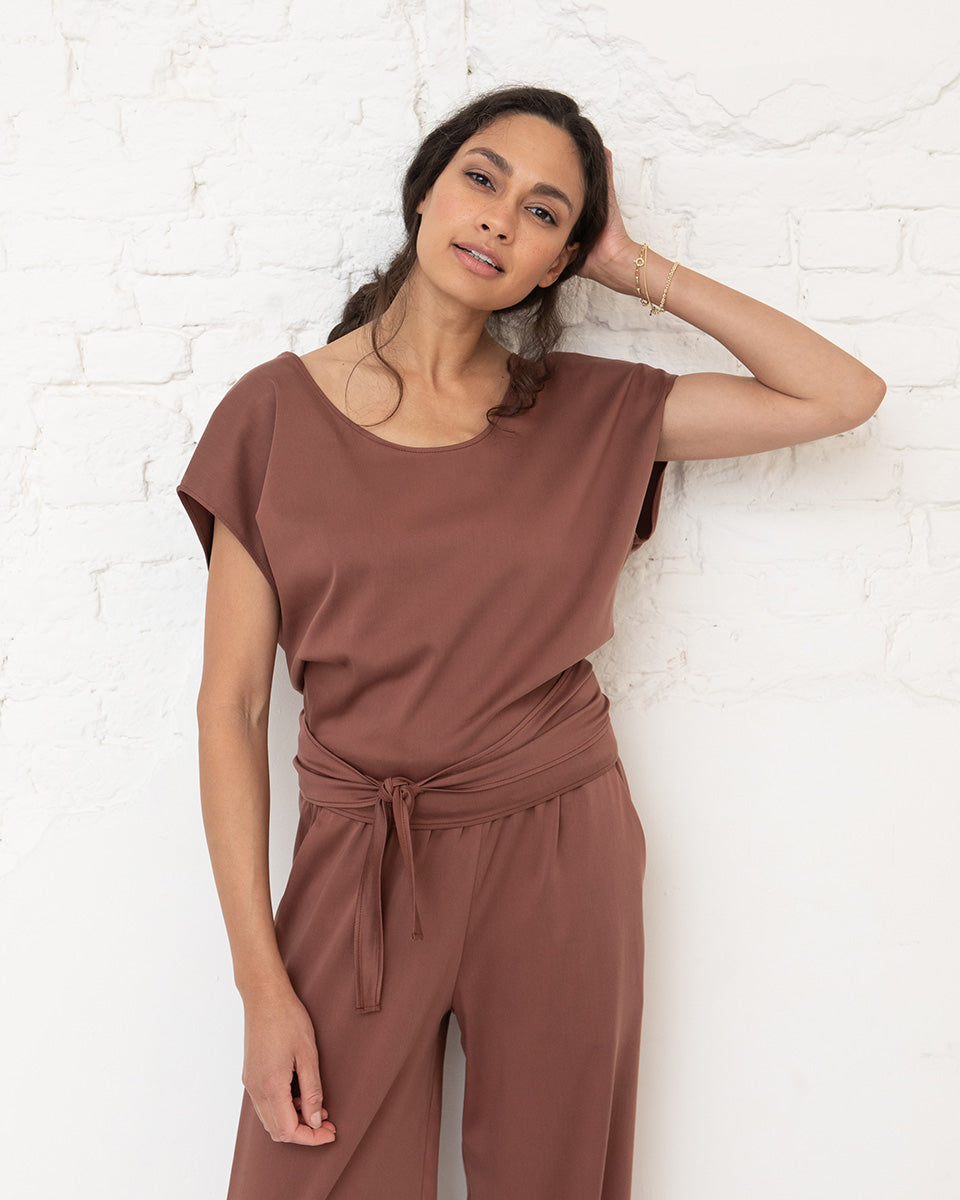 Stijn wrap top - Dusty pink