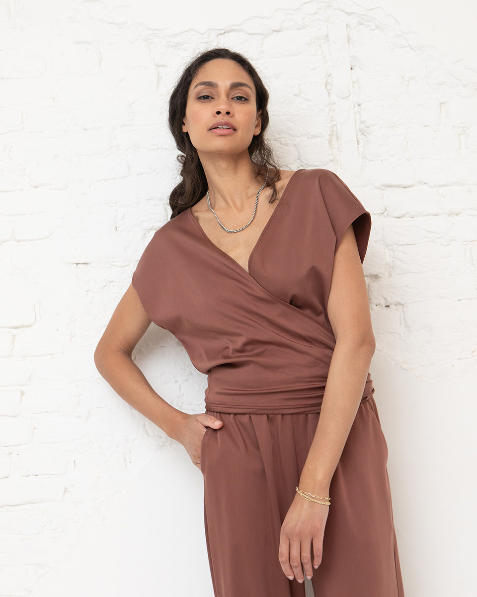 Romaan pleated trousers - Dusty pink