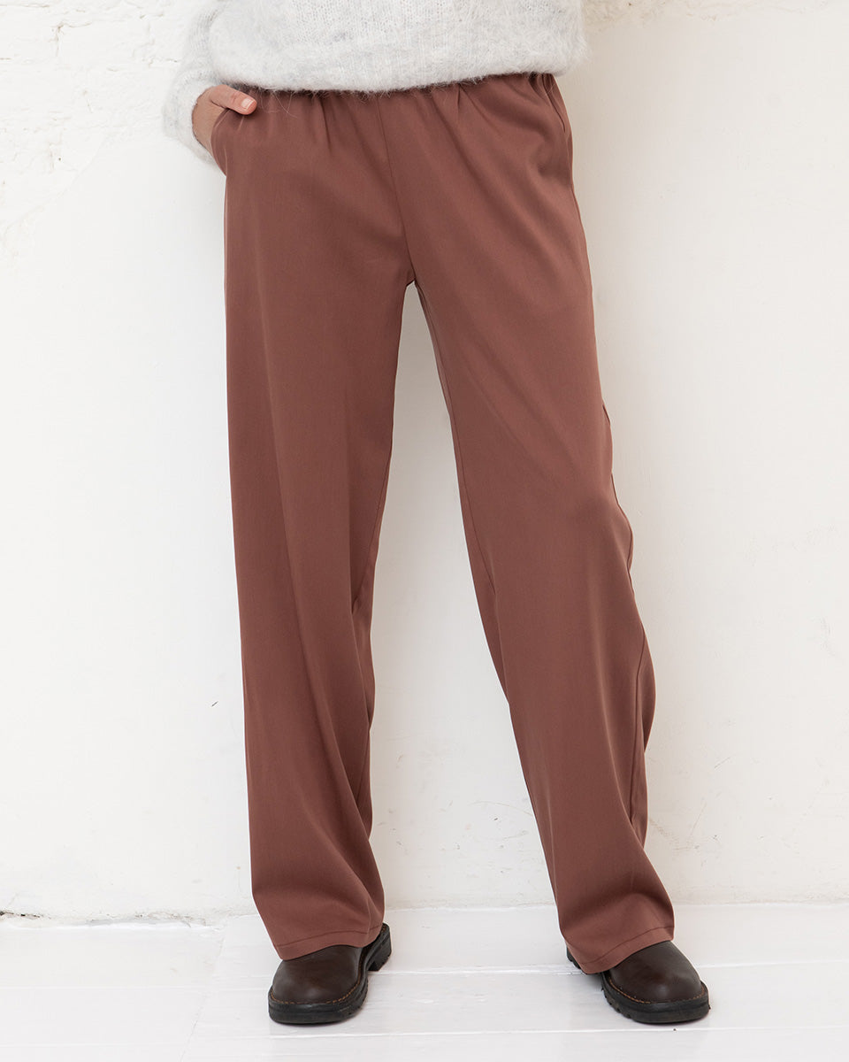 Romaan pleated trousers - Dusty pink