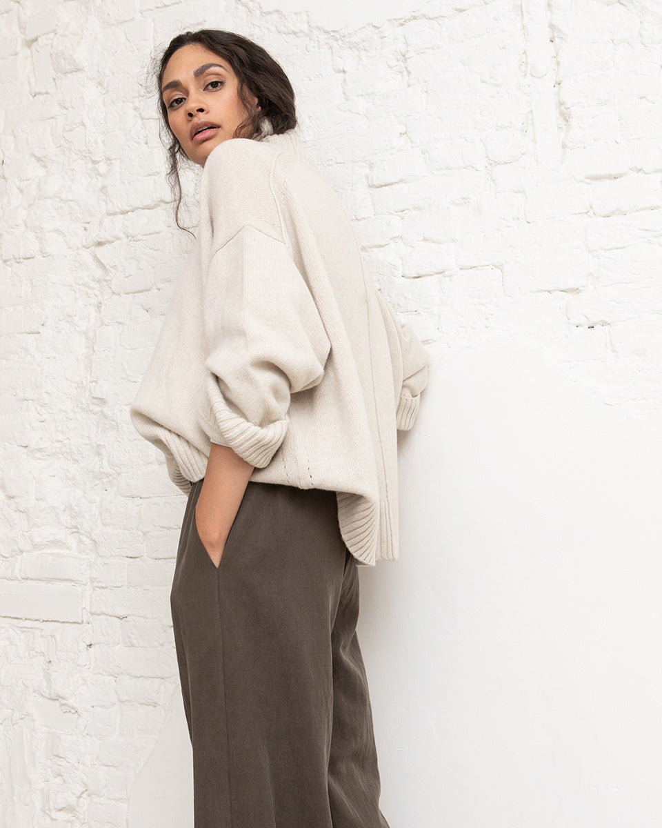 Romaan pleated trousers - Khaki brown