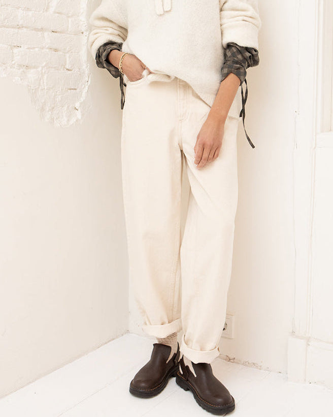 Snopdog balloon jeans - Ecru