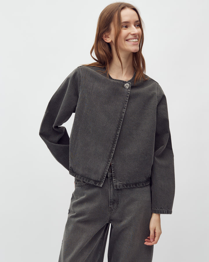 Exana jacket - Khaki green wash