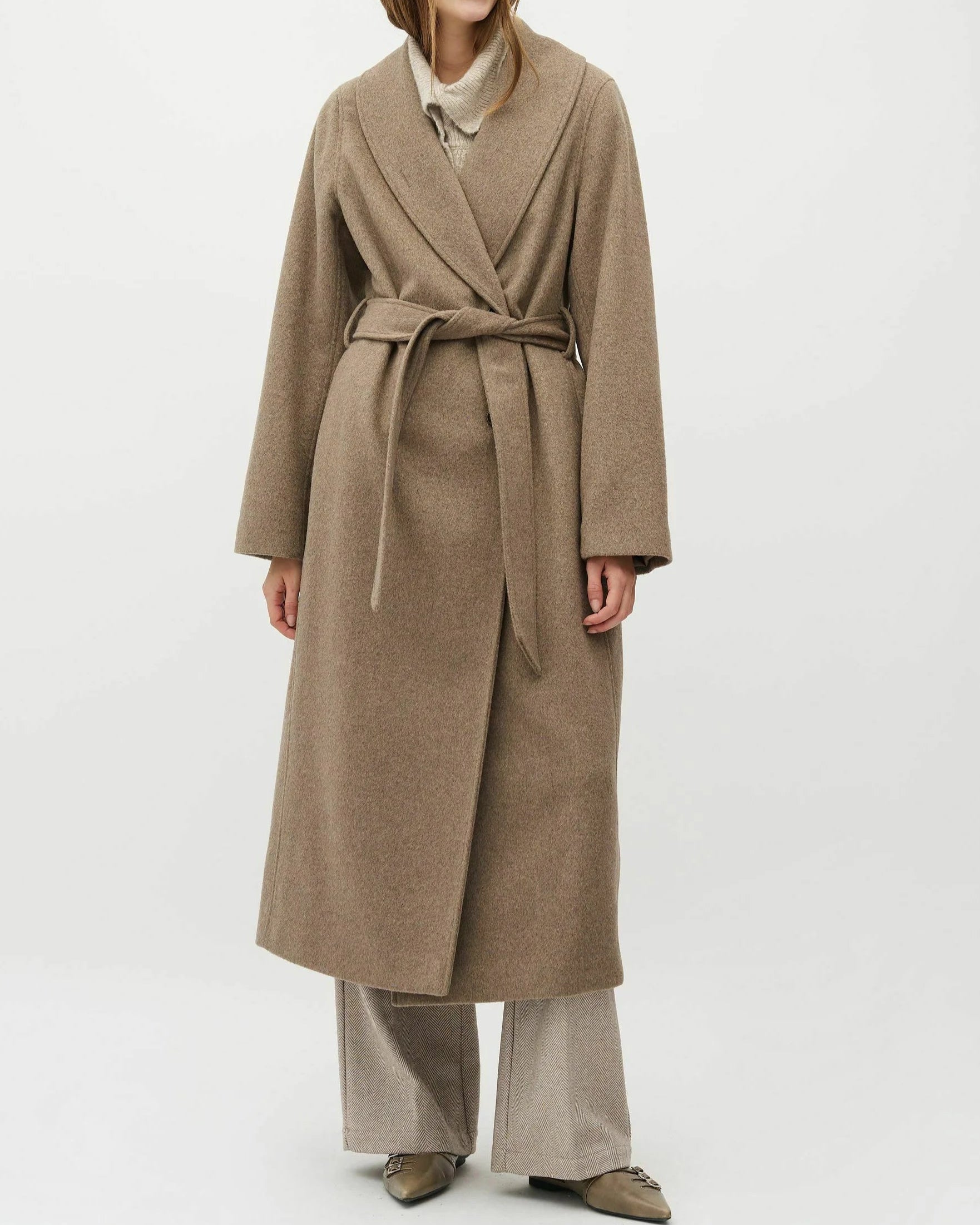 Umia coat - Greige melange