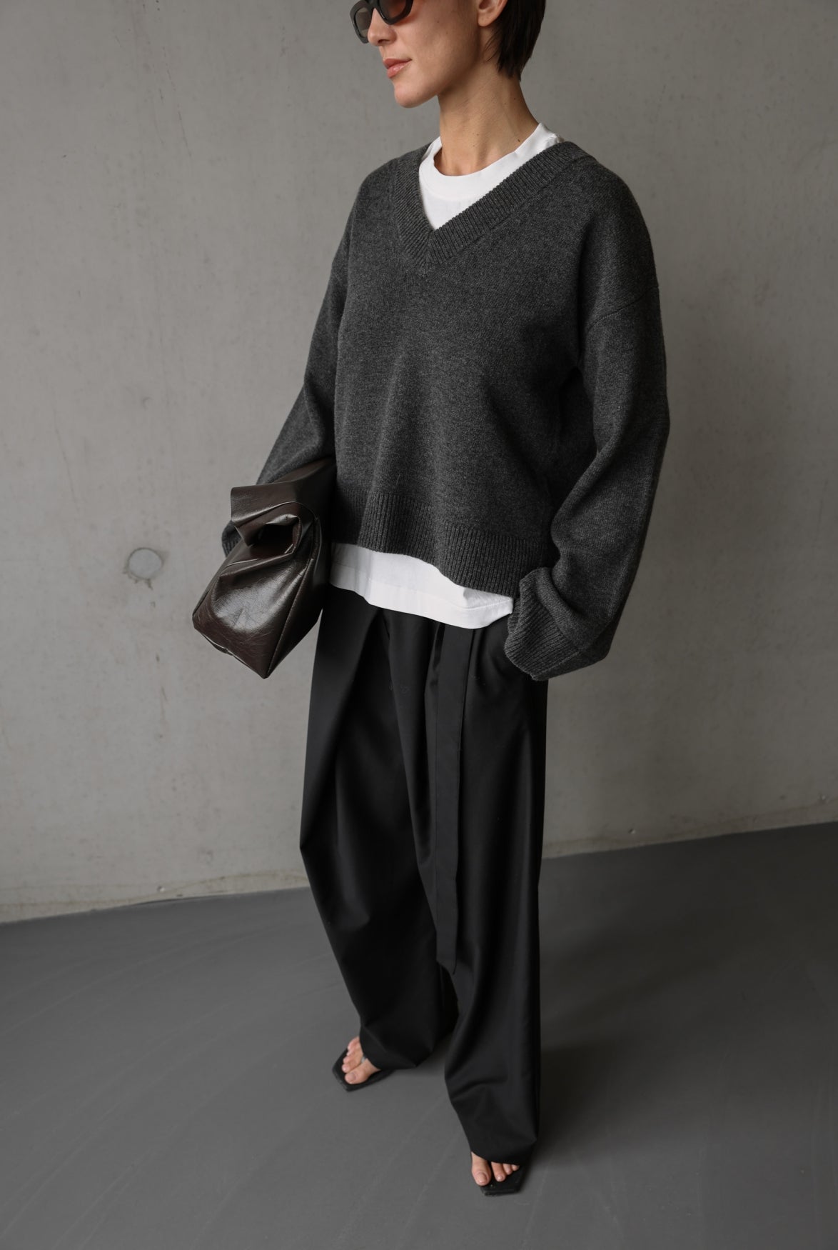 Lowen knit - Grey melange