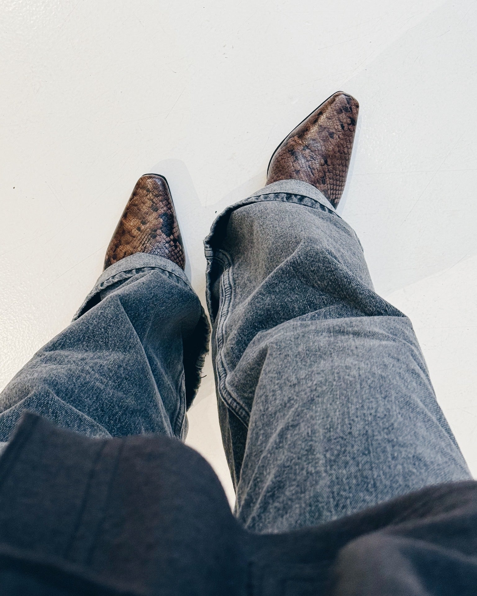 Snake boots - Leather brown