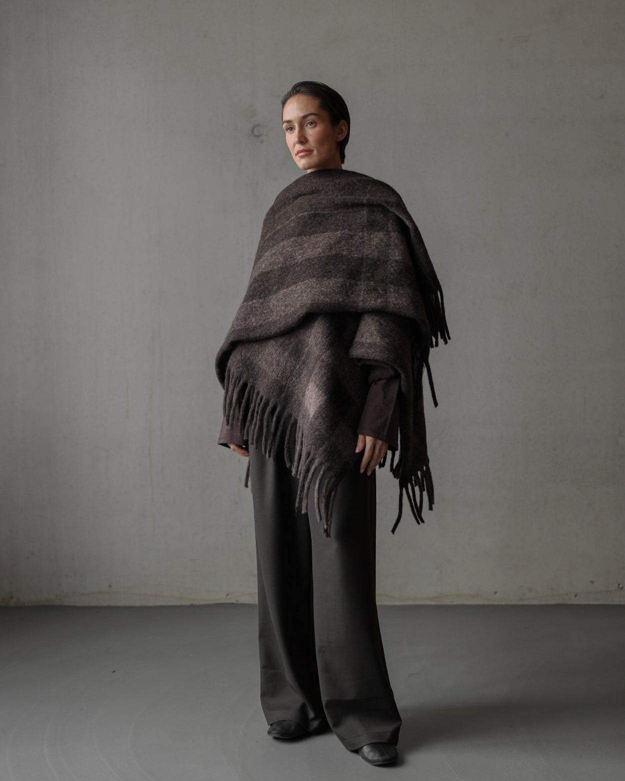 Rhea scarf - Fudge check