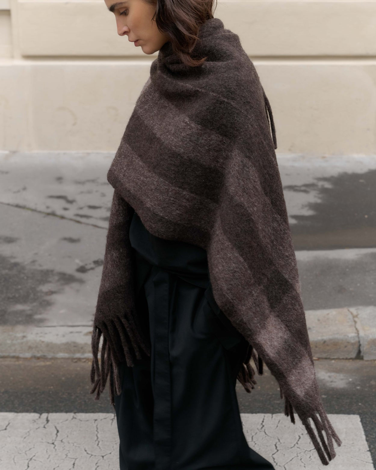 Rhea scarf - Fudge check