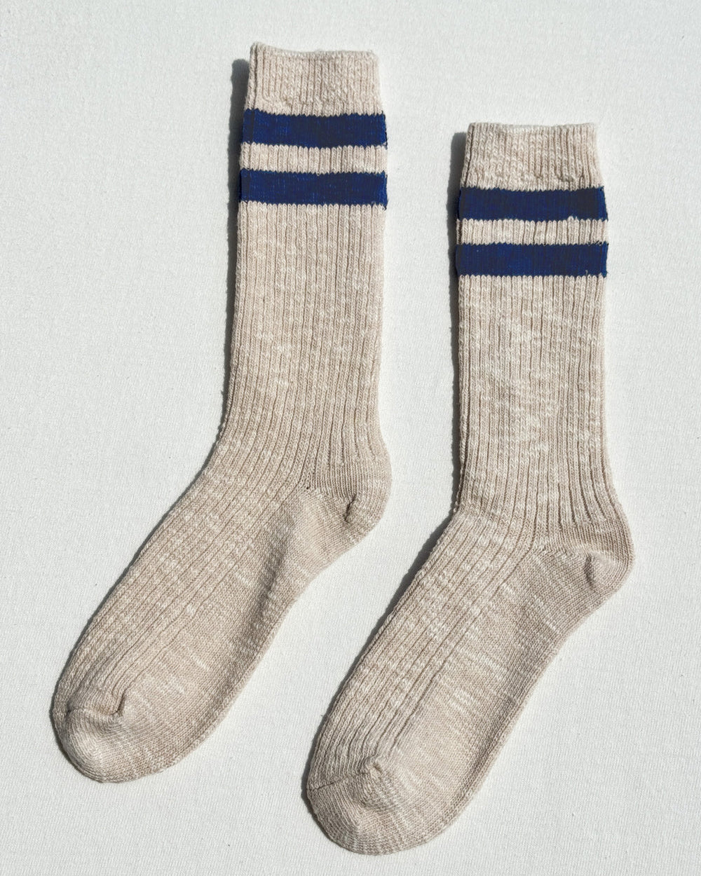 Cottage varsity socks - Oatmeal varsity