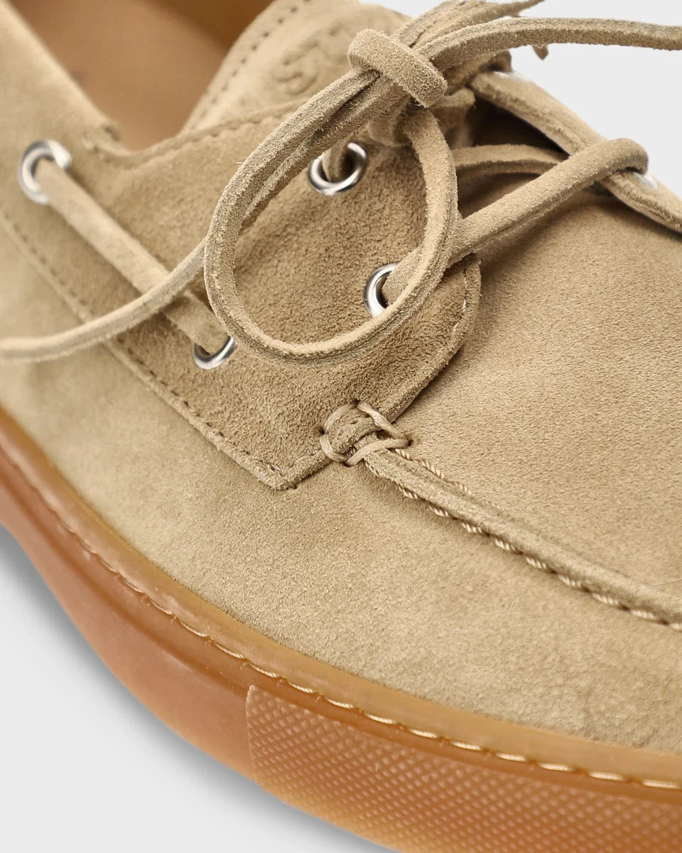 Suede boat shoes - Sand