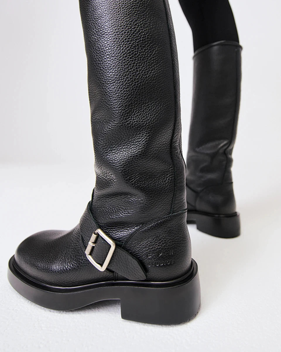 Biker boots - Leather black