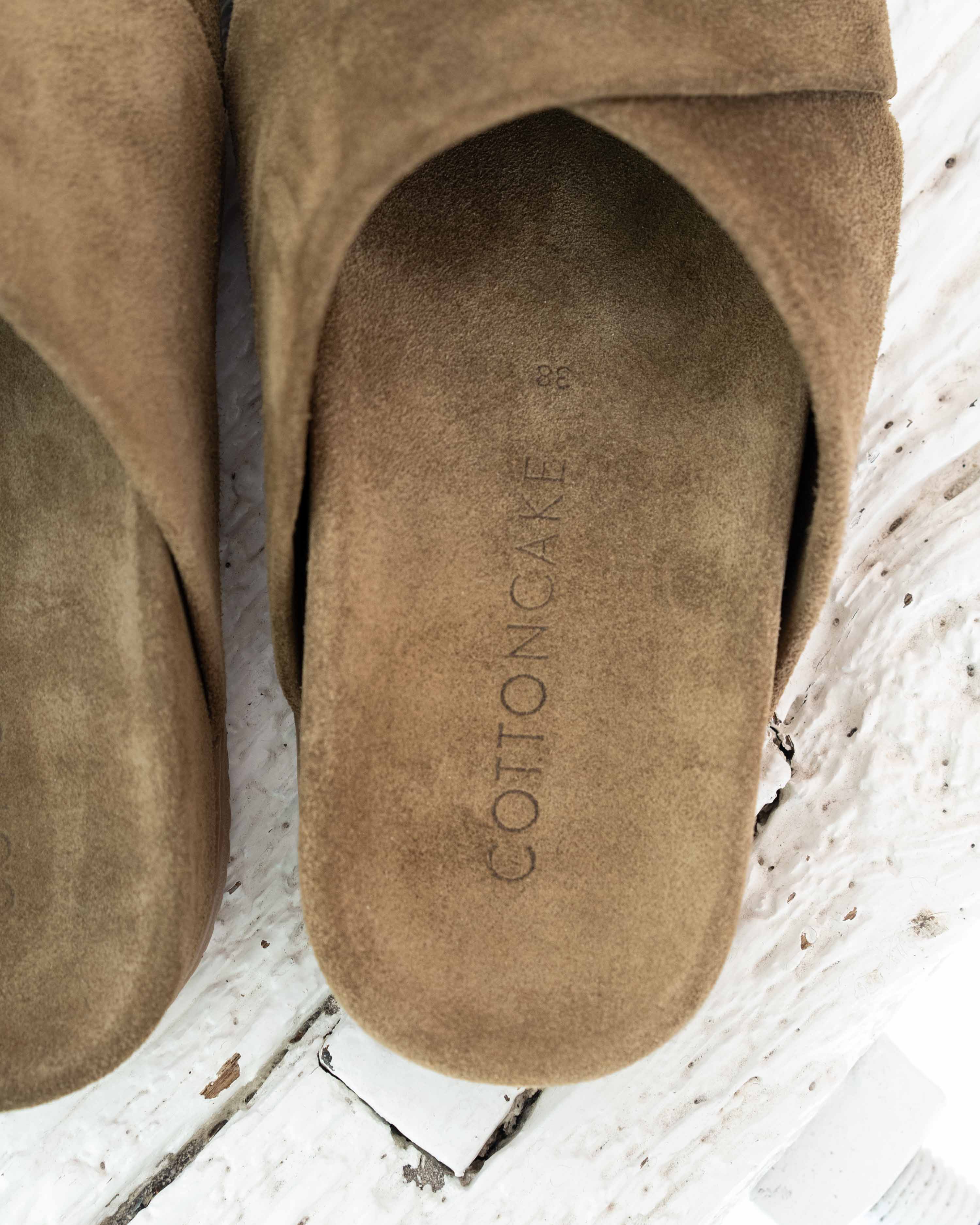 Gwen cross sandal - Suede brown