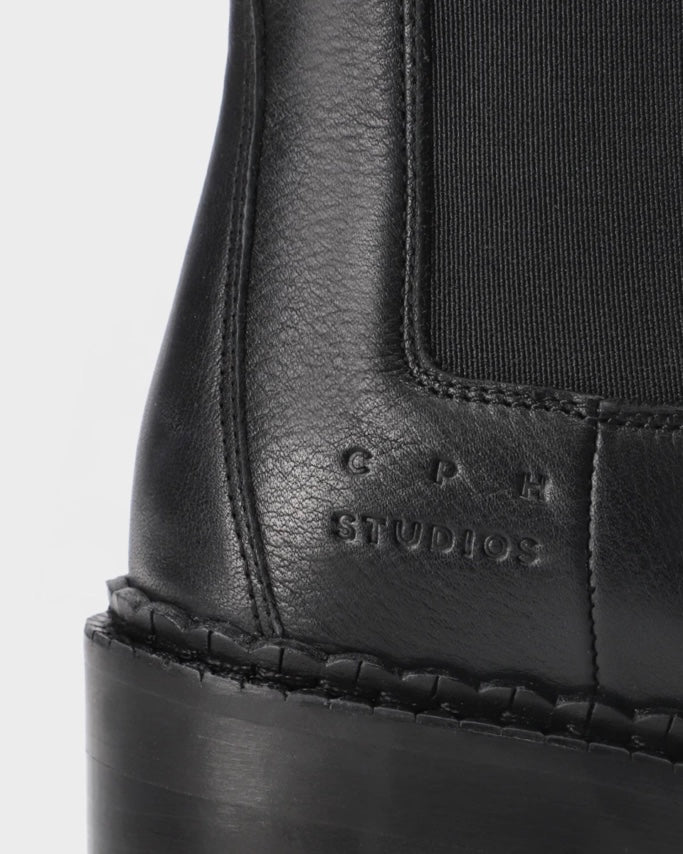 Leather boots - Black