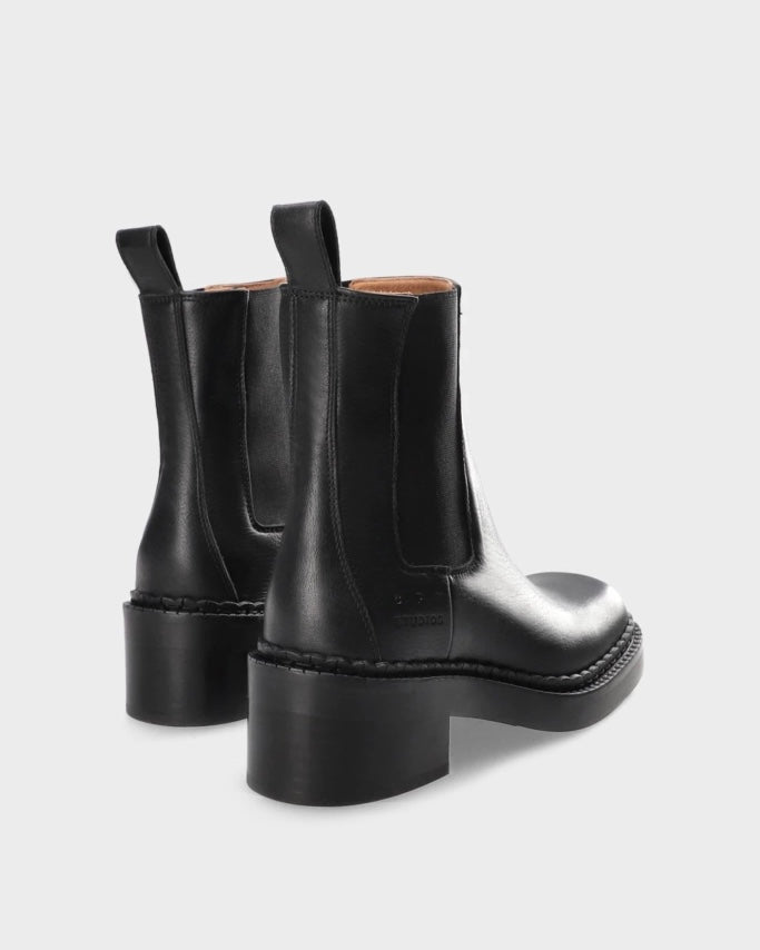 Leather boots - Black