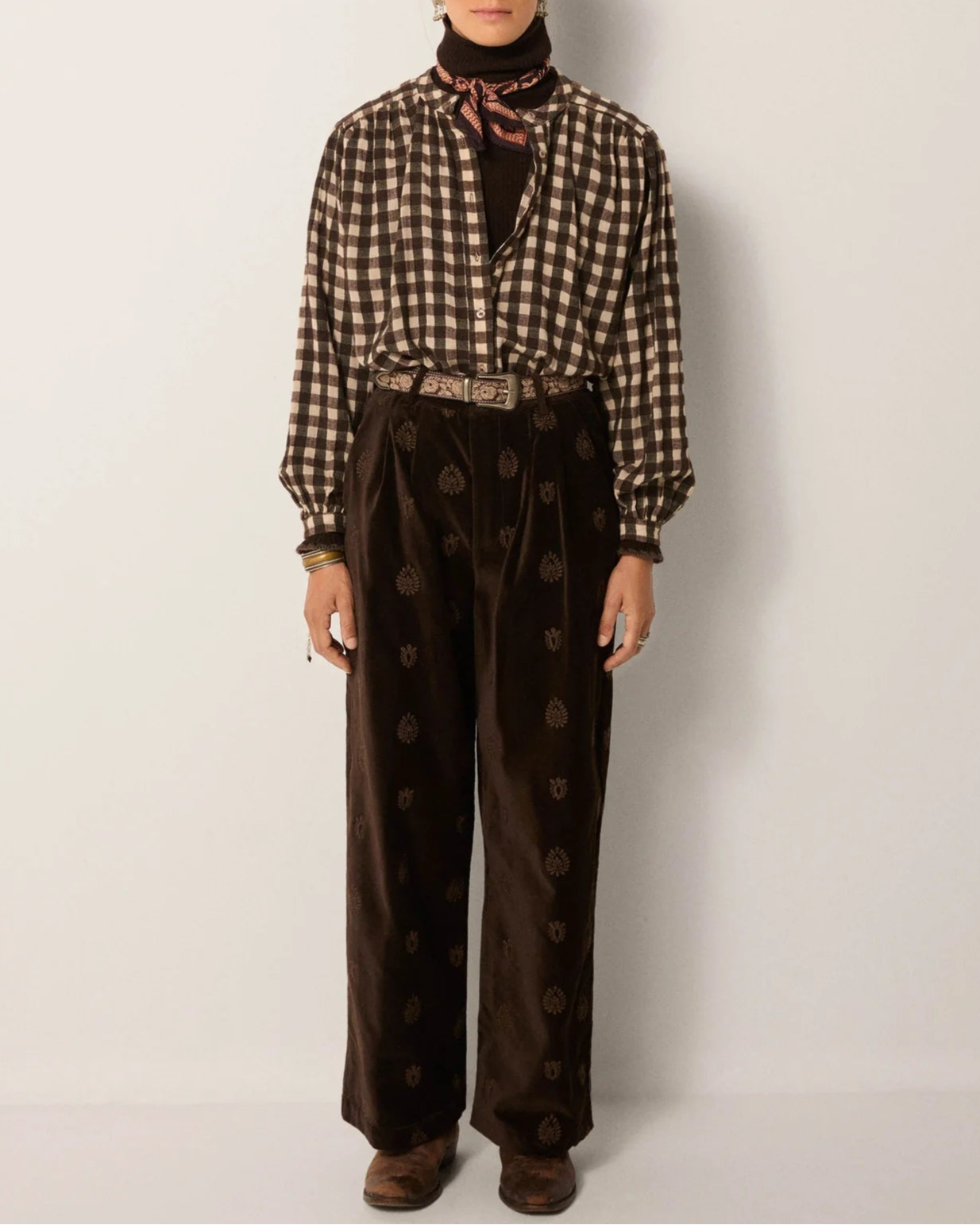 Rebecca blouse - Chocolat