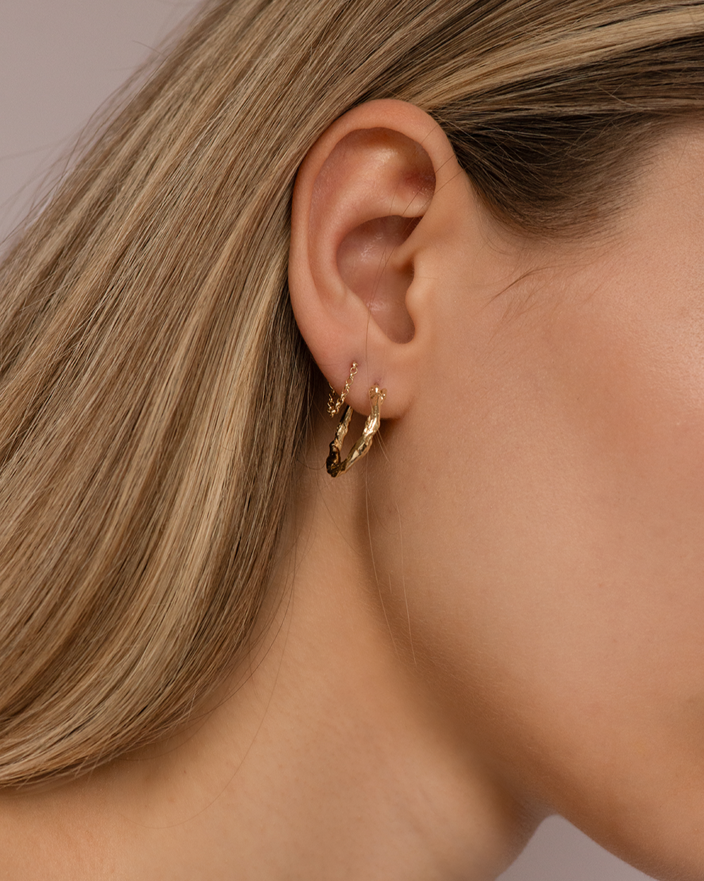 Sistermoon earring - Gold