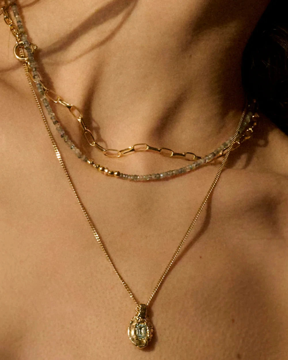 Repeat necklace - Gold