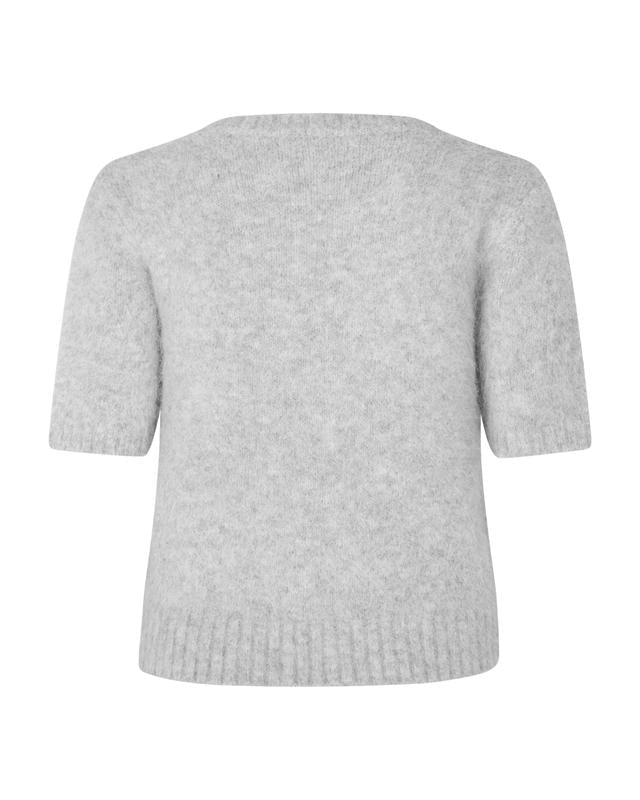 Sajeanne Top - Light grey melange