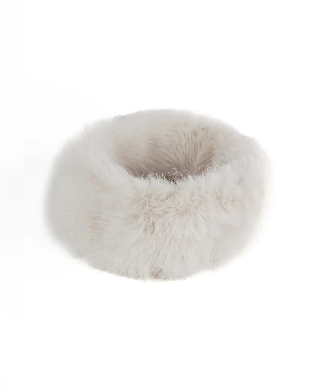 Faux fur headband - Milky bear