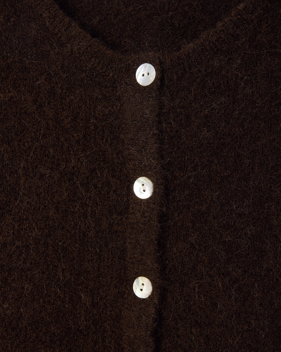 Vitow cardigan - Coffee melange