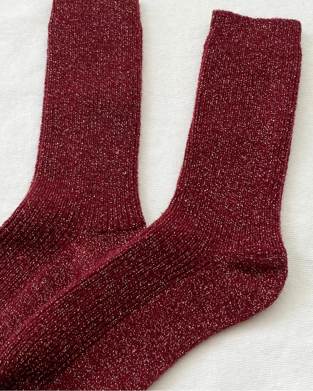Winter sparkle socks - Wine