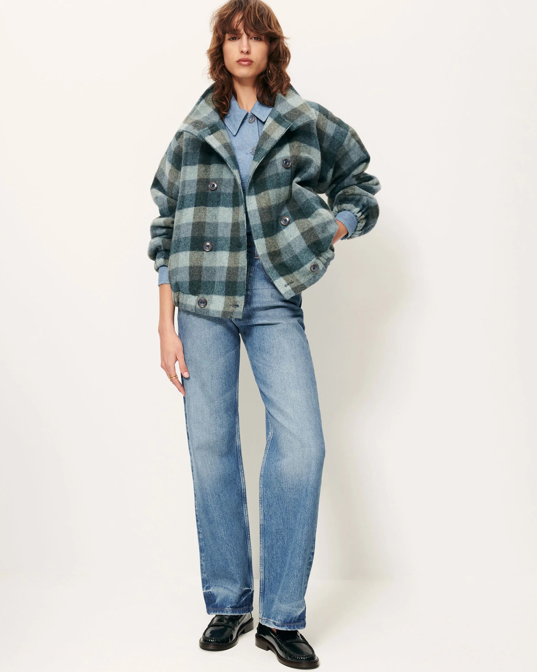 Harlow coat - Smocky blue