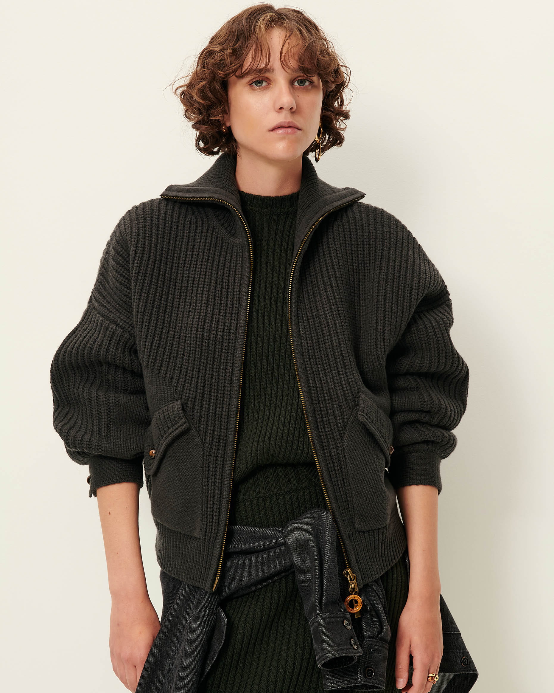 Mayken cardigan - Cypres