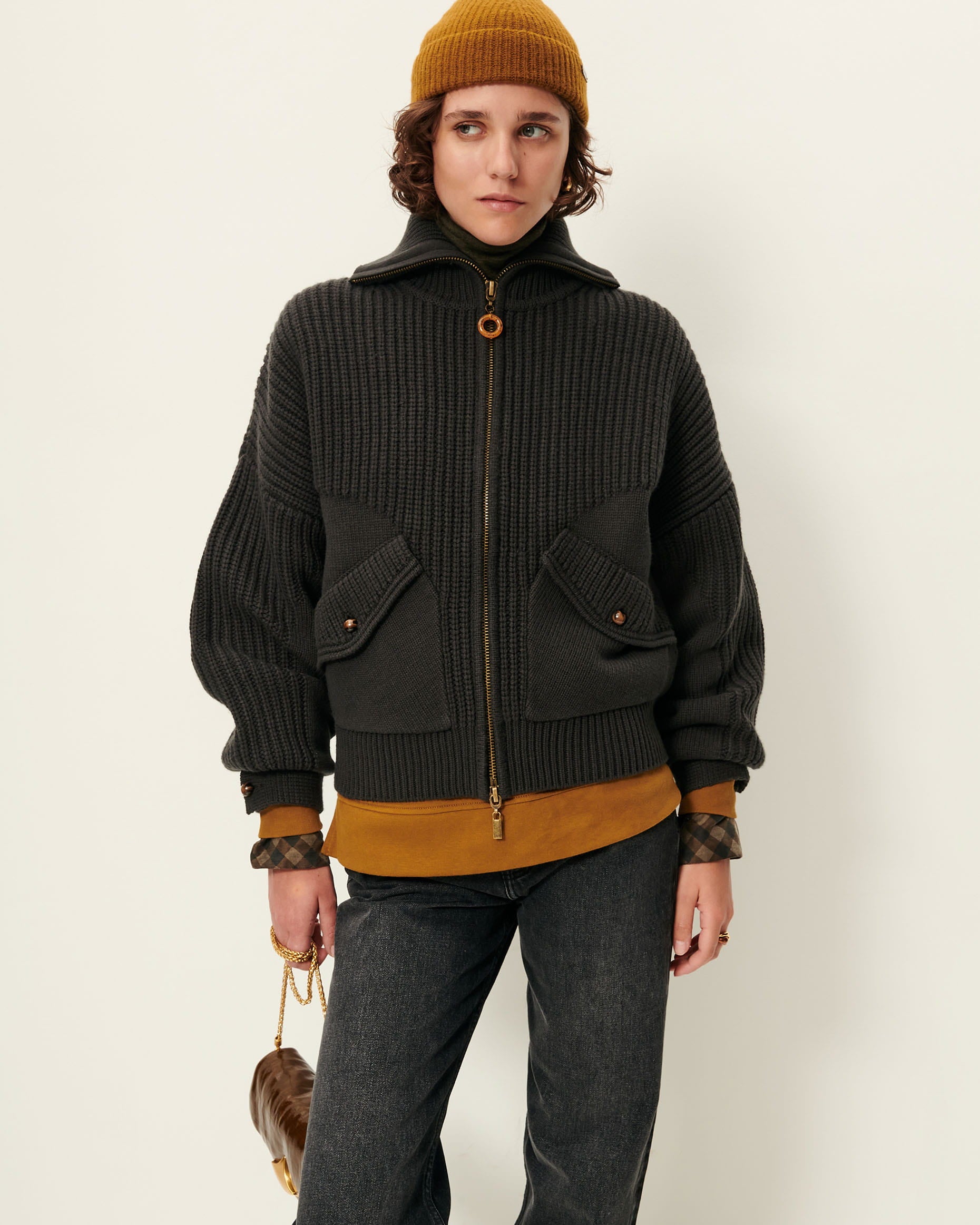 Mayken cardigan - Cypres