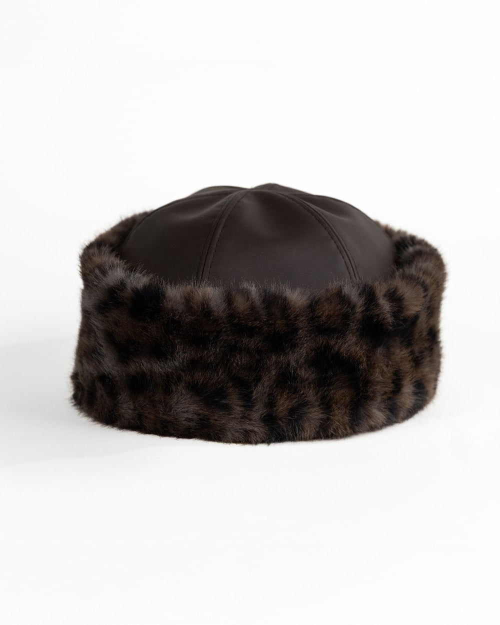 Faux fur hat - Panther pebbles