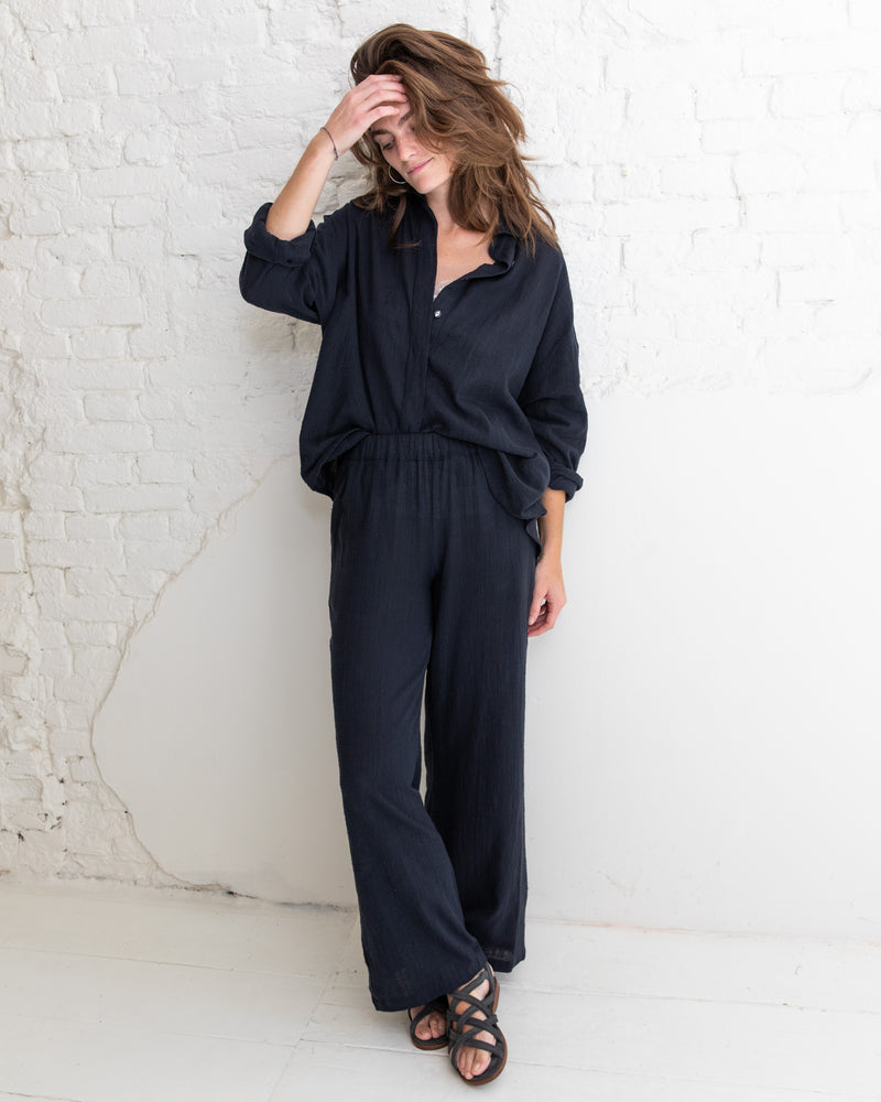 Cotton trousers - Charcoal