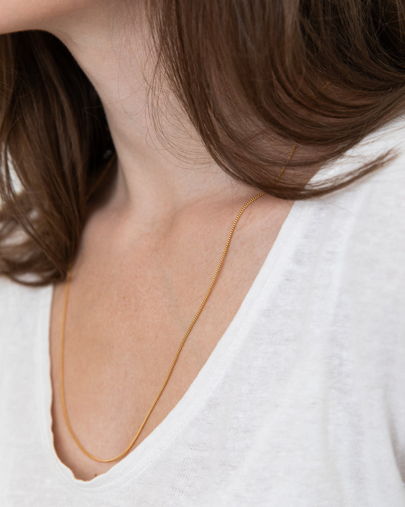 Curb necklace - Gold