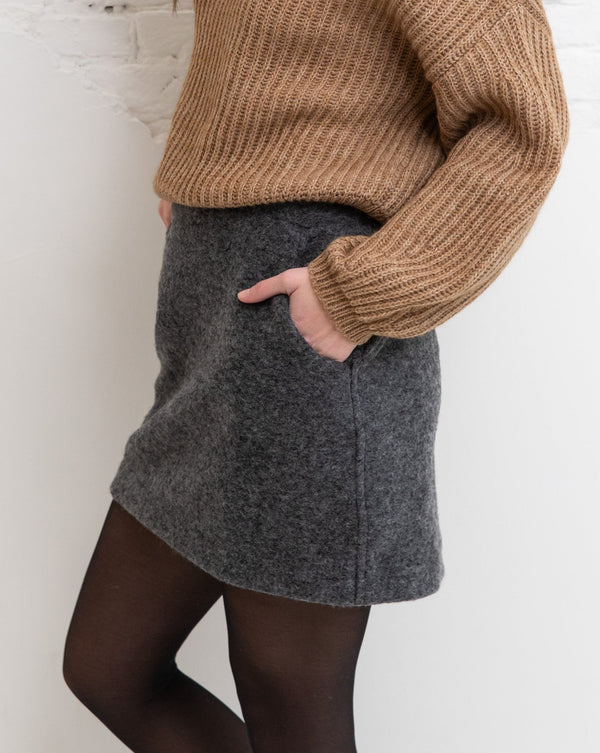 Lot skirt - Dark grey melange