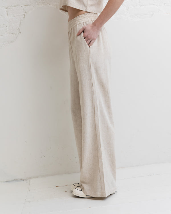 Linen trousers - Natural